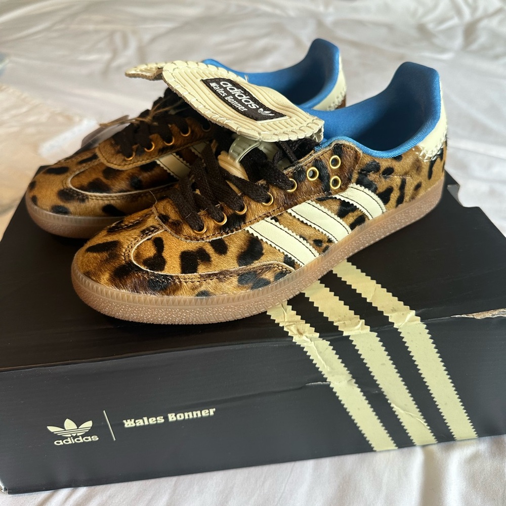 adidas Samba Pony Wales Bonner Leopard Sneakers. Size 7. New in box!